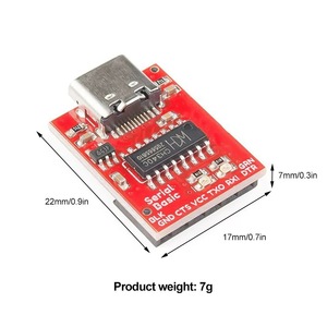 โมดูลแปลงสัญญาณ Serial Basic CH340C USB เป็น TTL รองรับแรงดันไฟ 3.3V 5V สำหรับการเขียนโปรแกรมไมโครคอนโทรลเลอร์ - Product Image 4