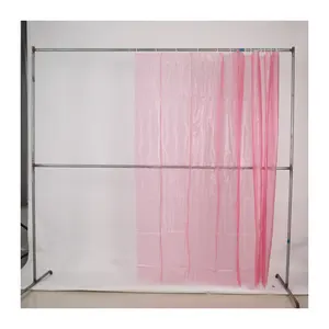 Waterproof Modern transparent pvc shower curtain 180x180 plastic vinyl hotel custom bathroom shower curtain