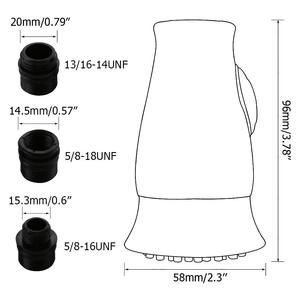 Vòi Phun Thay Thế Đa Năng, Vòi Xịt Kéo Ra Cho Bồn Rửa Nhà Bếp - Product Image 2