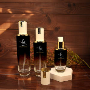 Envases Cosméticos de Vidrio de Lujo Personalizados, Frascos de Tónico <span class=keywords><strong>Nivea</strong></span> con Bomba, Envases Vacíos para Crema y Loción, MOQ Bajo, Juego de Botellas para el Cuidado de la Piel con Tapa de Rosca - Product Image 3