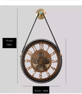 Reloj de Pared de Cuarzo Silencioso con Diseño Especial de Estilo Europeo 2025, con Agujas Metálicas Colgantes, para Decoración del Hogar, Sala de Estar, Armens - Product Image 6
