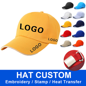 Chapeaux de baseball orange à 5 panneaux pour hommes personnalisés de haute qualité Polyester broderie papa Logo fabricants en vrac casquette commune - Product Image 2