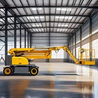 Plateforme élévatrice articulée hydraulique diesel mobile CE à bas prix, 8-20 m