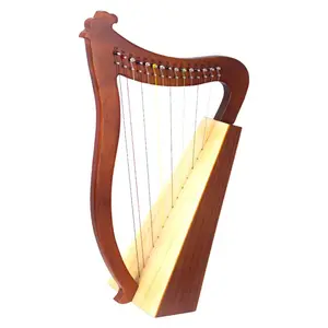Groothandel Hoge Kwaliteit Muziekinstrument 19 Snaren Solid Mahonie Lier Harp
