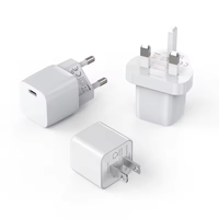 Mini chargeur USB ue 20W adaptateur de voyage à charge rapide prise murale d'alimentation Mobile pour accessoires iPhone certificat ETL FCC RoHS