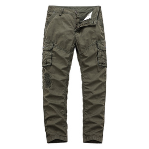 <span class=keywords><strong>Pantaloni</strong></span> Cargo in <span class=keywords><strong>cotone</strong></span> traspirante da uomo con tasche grandi piatte a metà tattico da Jogging Ropa Hombre rotto Streetwear per - Product Image 3