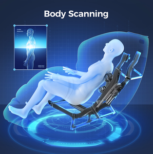 Fauteuil de massage 3D à gravité zéro, fauteuil inclinable Shiatsu pour tout le corps avec commande par application, mobilier moderne et confortable pour salon en noir - Product Image 2