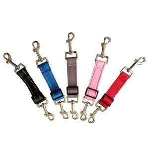 Arnés ajustable de lujo para perros Gancho de metal giratorio de Punta reflectante Cierre de respaldo de doble extremo Collar de seguridad de nailon para perros Clips sólidos - Product Image 3
