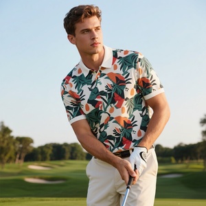 Hochwertige OEM-Stickerei 88% Polyester 12% Spandex Herren Slim Fit Design Sublimations-Anpassbares Golf-Polo - Product Image 1