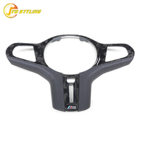Garniture de volant en fibre de carbone sèche F90 M5 pour BMW M8 F91 F92 F93 X3M F97 X4M X5M 2020-22, revêtement de volant intérieur en carbone forgé