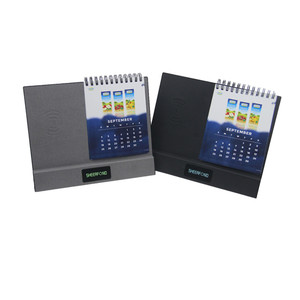 2025 Unique Table Calendar Promotional Design Advent Desk Calendar With Wireless Charging New Year Gift Set