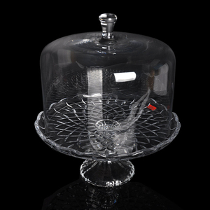 `Wholesale Handmade Lead Free <strong>Cake</strong> Cover With Compote <strong>Glass</strong> Stand Set 10inch <strong>Glass</strong> <strong>Domes</strong> - Product Image 3