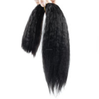 Proveedores de Confianza, Cabello Humano SDD de Doble Extremo para Trenzas, Cabello Natural y Suave Remy, Cabello Lacio Rizado al Por Mayor