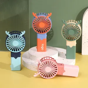 LBB Custom Your Logo Promotional Advertising USB Folding Fan Customized Mini Electric Fan For Outdoor Traveling Gifts