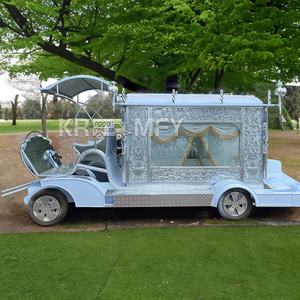 Charrette funéraire à chevaux, chariot électrique pour cercueil en acier, charrette funéraire à chevaux et carrosse funéraire pour cimetière - Product Image 5