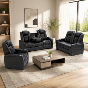 Manufacturer Top Grain Leather Electric Motion Recliner <strong>Sofa</strong> for Home Theater Wholesale Supports FCL Bulk Order - Product Image 4