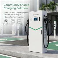 Station de recharge pour véhicules électriques DC 120 kW avec double connecteur, partage dynamique de puissance, point de recharge public pour périmètre de service expressway