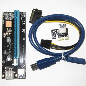 6 Solid-Kondensatoren 6-polig Angetriebenes PCI-Riser-Molex-PCI-PCI-Anschluss GPU-Adapterkarten-Verlängerung kabel