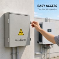 Caja Combinadora Solar, Caja Combinadora Fotovoltaica, Carcasa Metálica Impermeable para Montaje en Pared Exterior para Sistema Solar Fotovoltaico, Venta al Por Mayor OEM