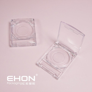 New Transparent Square Cosmetic Palette Case with Clear Lid for Eyeshadow Makeup Packaging Empty Plastic Container - Product Image 3