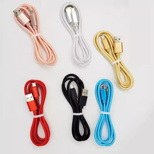 <span class=keywords><strong>Cable</strong></span> Micro <span class=keywords><strong>USB</strong></span> de Carga Rápida con Trenzado de Nailon y Aluminio para Teléfonos Móviles y Tabletas Android - Product Image 1
