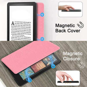 Étui de protection pour Kindle Basic 12e génération 6 pouces 2024 avec design personnalisé, dos magnétique et sangle de maintien - Product Image 3