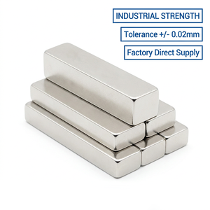 Imán de Barra/Bloque de Neodimio N52 NdFeB Permanente y Resistente, Recubierto de Níquel y <span class=keywords><strong>Zinc</strong></span>, para Soldadura y Corte, Tamaño Personalizado, Uso Industrial, Venta al Por Mayor - Product Image 1