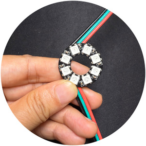 Programmable <strong>RGB</strong> <strong>Pixel</strong> Round Light 5050 Lamp 5V WS2812 SK6812 WS2812B Circle <strong>LED</strong> Ring for DIY <strong>LED</strong> Watch Clock Etc Decor - Product Image 4