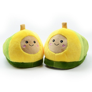 la fruta de aguacate zapatos de <span class=keywords><strong>casa</strong></span> caliente zapatos Neutral de peluche suave Zapatillas de <span class=keywords><strong>casa</strong></span> aguacate zapatos - Product Image 5