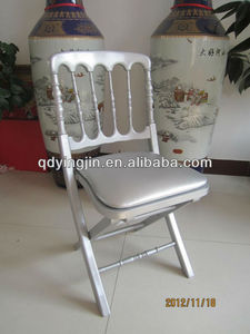 Paquete de asiento de silla Napoleón plegable de madera dorada, silla de Castillo plegable, silla plegable de boda, sillón de asiento de madera maciza para exteriores - Product Image 6