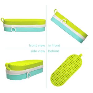 Travel Beach Large Luxury Eco-Friendly Silicone Soft Sunglass Storage Organizer Quick-Drying Zipper Goggles Eyeglasses <b>Cases</b> - Product Image 2