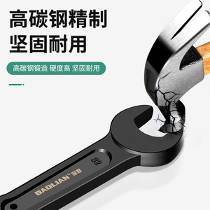 Llave Inglesa Abierta Baolian de 46 mm, Grado Industrial, Resistente, Métrica, de Acero con Alto Contenido de Carbono, Herramienta Manual para Reparación de Automóviles - Product Image 5