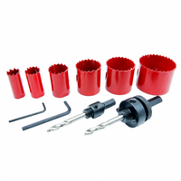 Kit de scies cloches bi-métalliques HSS avec mandrins pour le perçage du métal