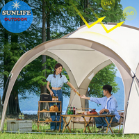 Tente à auvent de haute qualité, tente en toile durable de 4,2 m, imperméable, pour le camping en plein air, tente à auvent pour 8 à 12 personnes, fabrication en usine