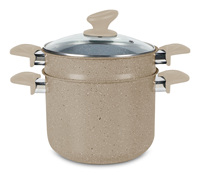 Ensemble de marmites à couscous en aluminium à vapeur en marbre à induction de nouilles antiadhésives