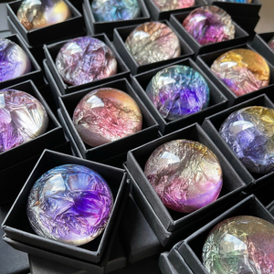 Xà phòng thủ công làm từ glycerin, nhiều màu sắc, hình dạng đá quý, bán sỉ, kèm hộp - Product Image 5