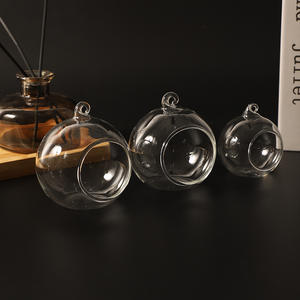 Creative Double Transparent Glass Handmade Eco-friendly Small Tea Light <strong>Holder</strong> Christmas Home Wedding Hanging Decoration Blister - Product Image 5