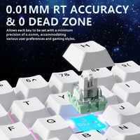 ATTACK SHARK X65 HE 65% Wired Gaming Keyboard with 8000 Hz Polling Rate Magnetic Switch PBT Keycaps Rapid Trigger Keyboard