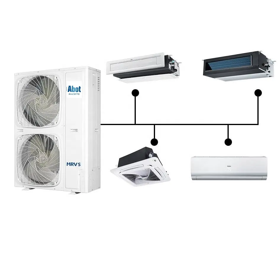 Haier vrf sistema de refrigeração central teto dividido 5hp ar condicionado cassete ventilação recuperação de calor aquecimento ar condicionado