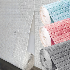 Papier peint adhésif en PVC à motifs géométriques 3D Wyc, ignifuge, anti-collision, panneau mural pour la décoration intérieure de la chambre - Product Image 2