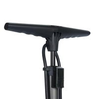 Adaptateur Schrader Presta, pompe à air pour vélo, 160 psi, poignée en plastique bicolore, pompe à vélo portable sur pied