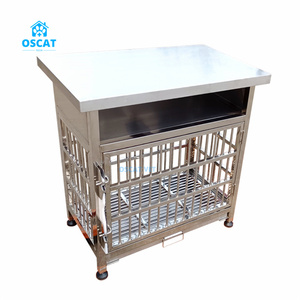 Meja perawatan hewan peliharaan ET-32 osilat dengan kandang klinik hewan dan Diagnosis hewan baja tahan karat - Product Image 1