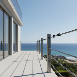 Manchons de protection en acier inoxydable de qualité marine T316, 1/8 pouce, pour câble métallique, garde-corps, balustrade DIY - Product Image 2