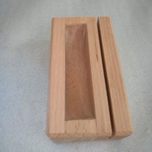 แผ่นไม้บีชธรรมชาติที่เป็นของแข็งที่วางการ์ดป้ายชุดช้อนส้อมที่วางทิชชู่ที่วางบนโต๊ะสำหรับร้านอาหารงานเลี้ยง - Product Image 3