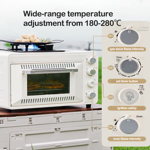 موقد تخييم متعدد الوظائف من الفولاذ المقاوم للصدأ خفيف الوزن لرحلات المشي الاحترافية مع تحكم في درجة حرارة فرن الغاز - Product Image 5