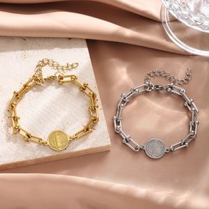 Nuevo Modelo de Brazalete de Acero Inoxidable con <span class=keywords><strong>Cruz</strong></span> de <span class=keywords><strong>San</strong></span> <span class=keywords><strong>Benito</strong></span>, Estilo Vintage, con Eslabones en Forma de U y Herradura - Product Image 4