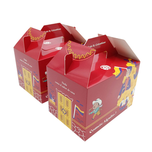 Caja de Embalaje Personalizada para Comida Rápida para Pollo Frito y Papas Fritas con Asa, Materiales Reciclados, Biodegradable, Desechable, Caja de Papel Recubierto - Product Image 5