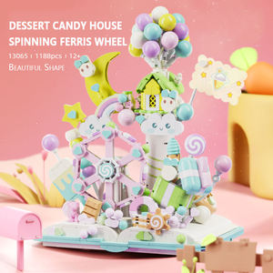 13065 Creative MOC Castillo de Ensueño Casa de Dulces con Noria, 1188 Piezas, Bloques de Construcción, Juego de Bloques de Plástico para Niños - Product Image 2