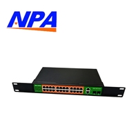 Commutateur réseau Gigabit 28 ports 26GE+2SFP 10/100/1000 Mbps Montage en rack 56 Gbps Plug and Play pour caméra IP NVR ANPA AP-6028GE
