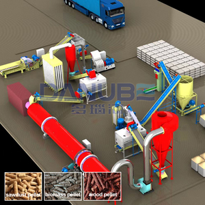 Máquina Completa para Producción de Pellets de Biomasa, Línea Automática de Producción de Pellets de Aserrín, Cáscara de Arroz y Madera - Product Image 1